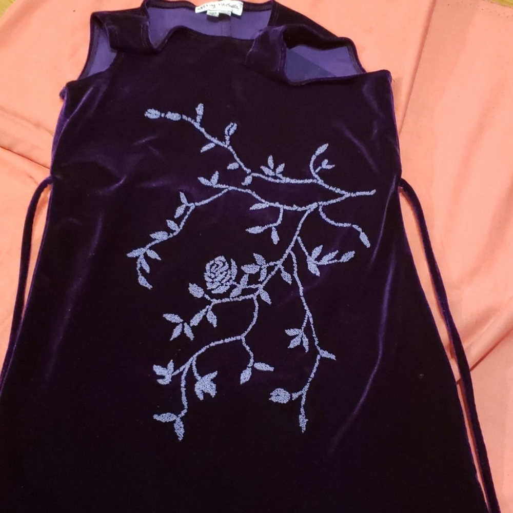 Beautiful purple velvet dress